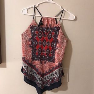 Bandana colored tank top